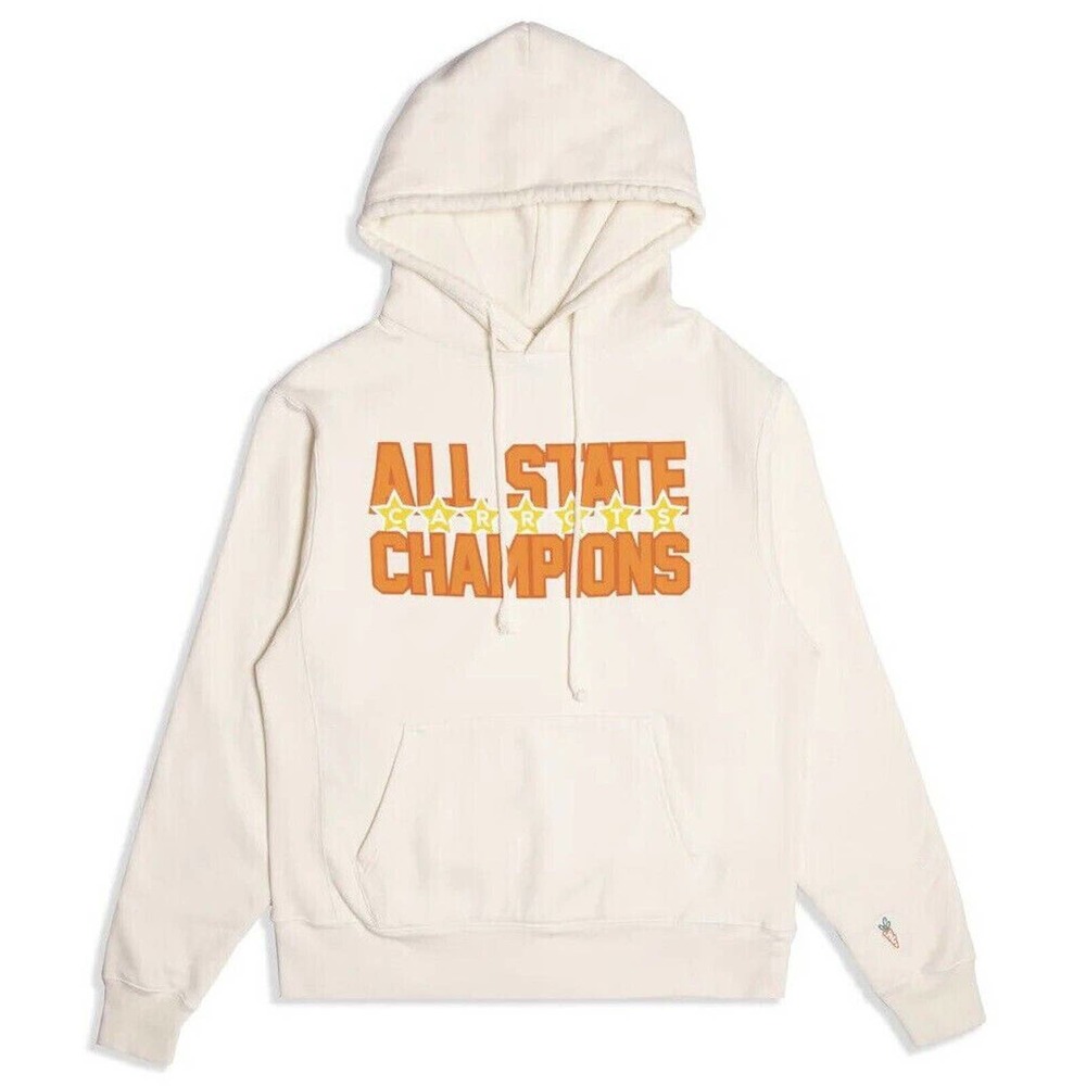 Carrots By Anwar Carrots Men's All State Champions Hoodie Sweatshirt in Cream